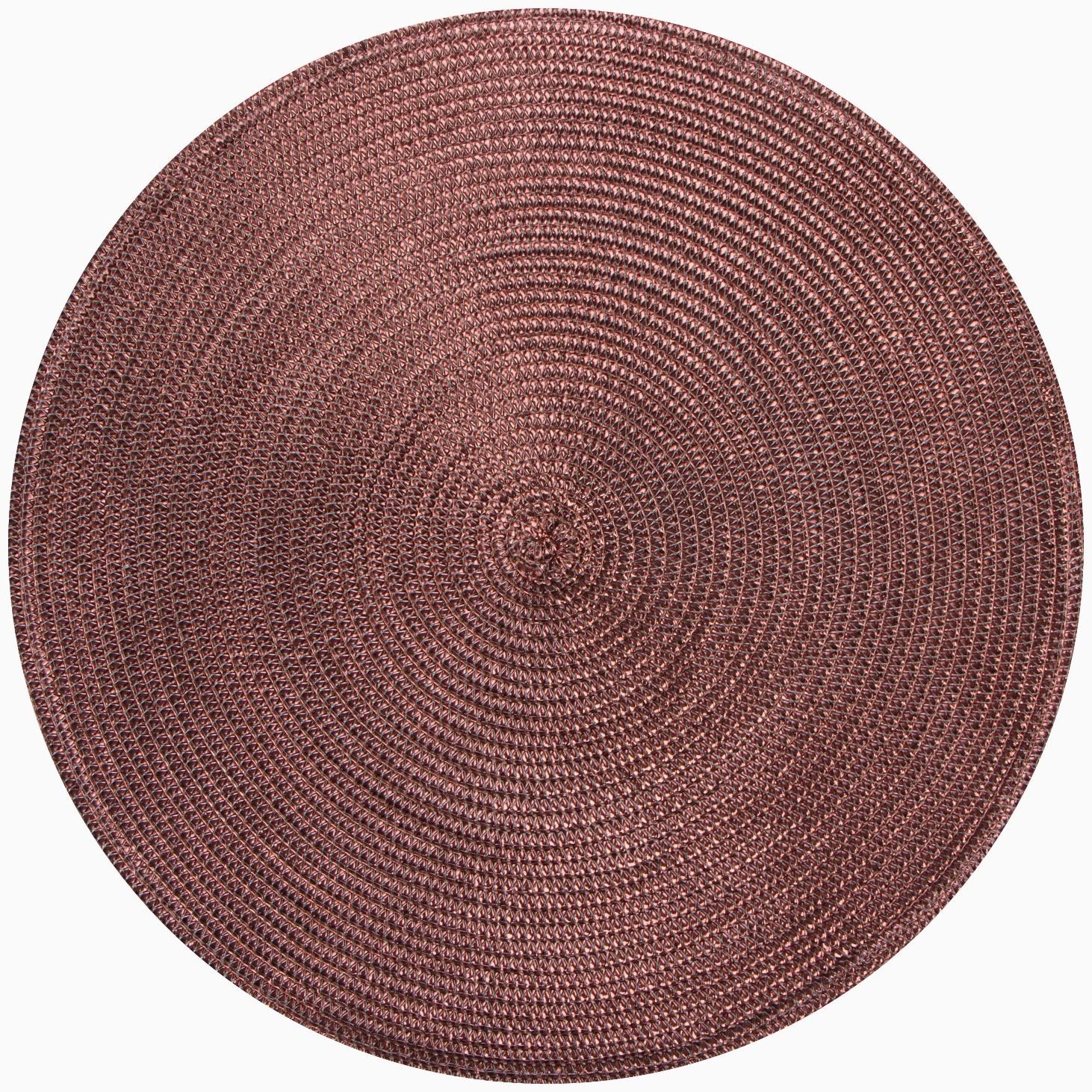 Салфетка сервировочная Доляна цв.коричневый, d 38 см