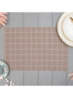 Салфетка на стол Доляна, цв.коричневый, 45*30см