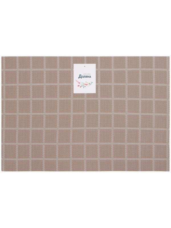 Салфетка на стол Доляна, цв.коричневый, 45*30см