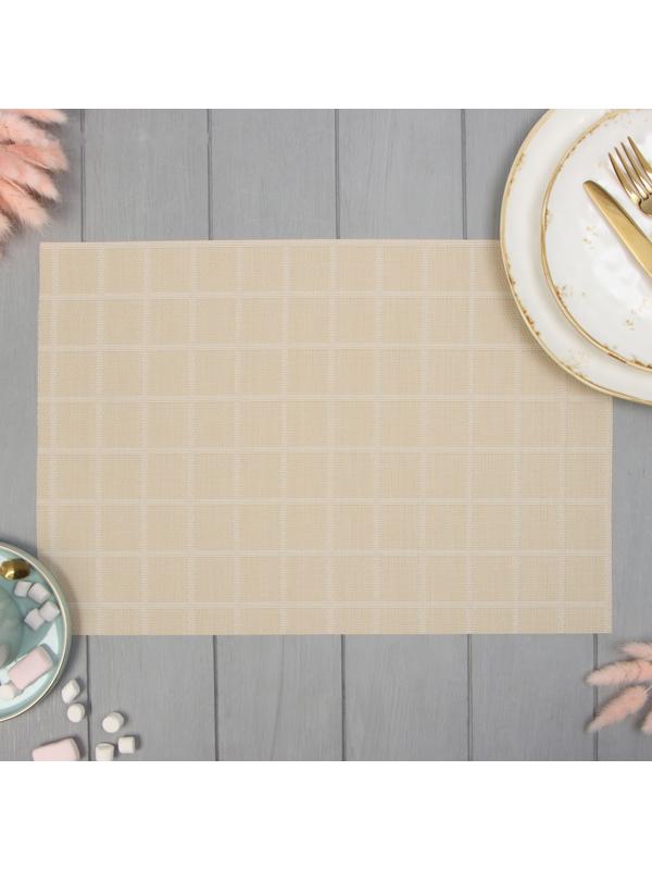 Салфетка на стол Доляна, цв. капучино, 45*30см