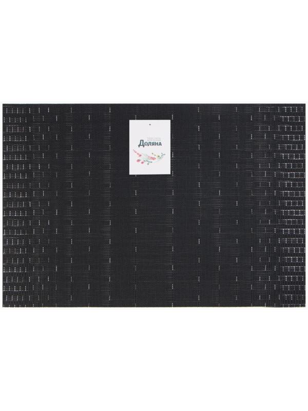 Салфетка на стол Доляна, цв.черный, 45*30см