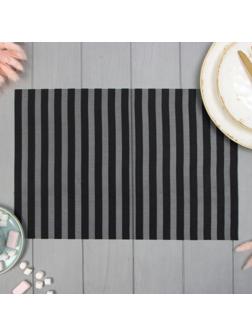 Салфетка на стол Доляна, цв.черный 45*30см