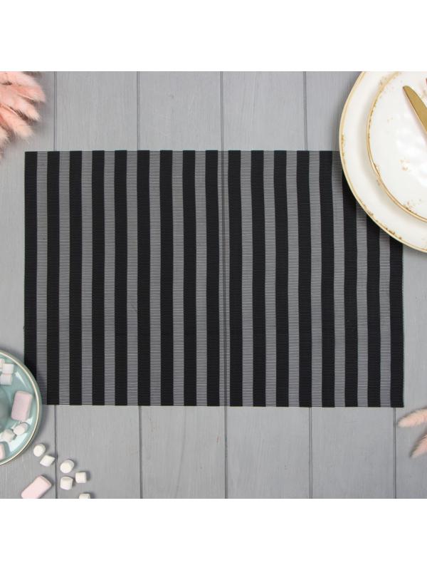 Салфетка на стол Доляна, цв.черный 45*30см