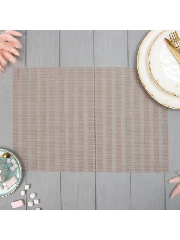 Салфетка на стол Доляна, цв.беж, 45*30см