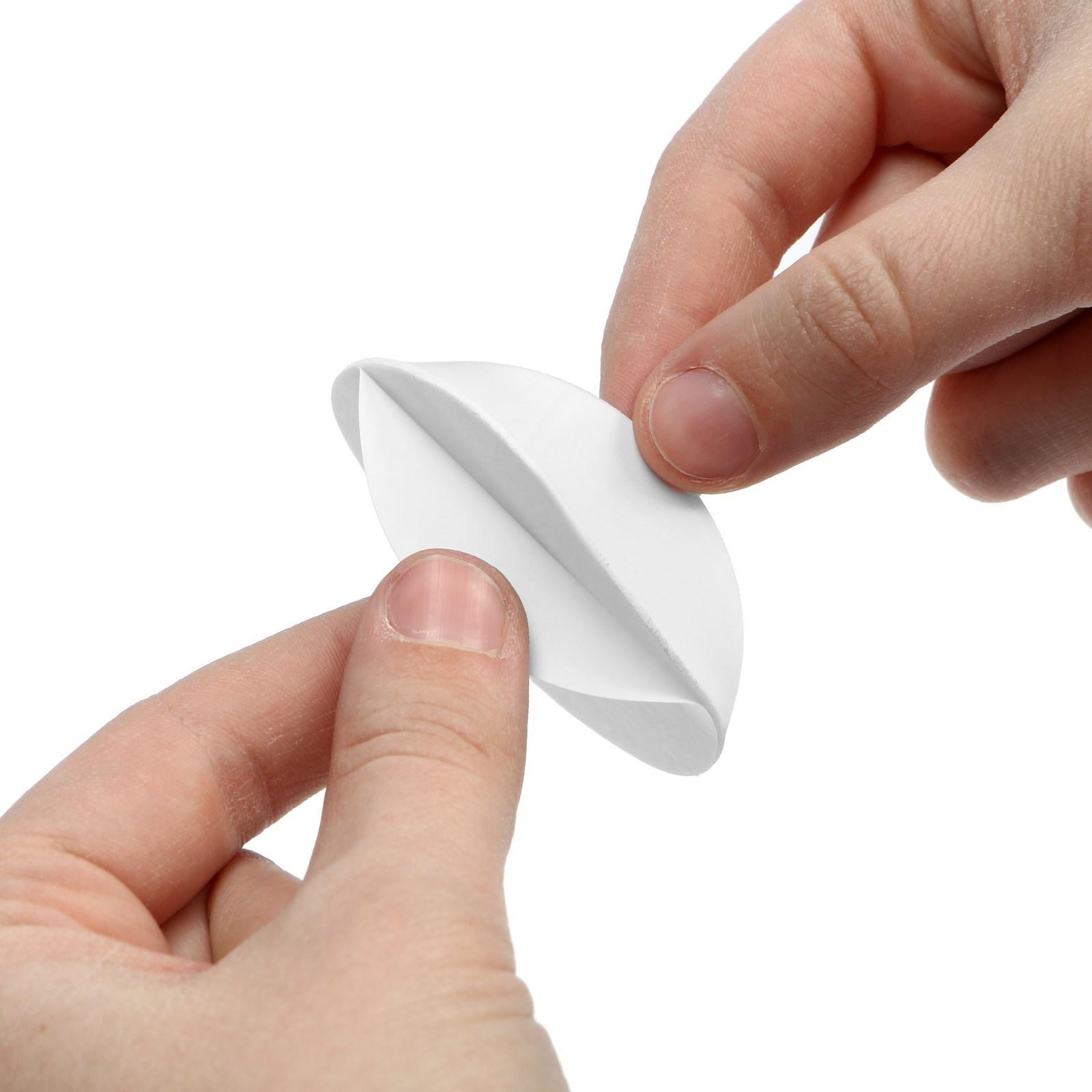 Ручка самоклеющаяся, белый цвет, 4 шт в наборе, d=65 мм