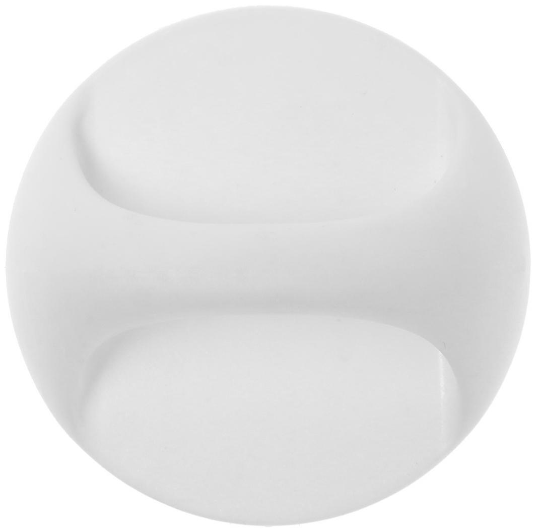 Ручка самоклеющаяся, белый цвет, 4 шт в наборе, d=65 мм