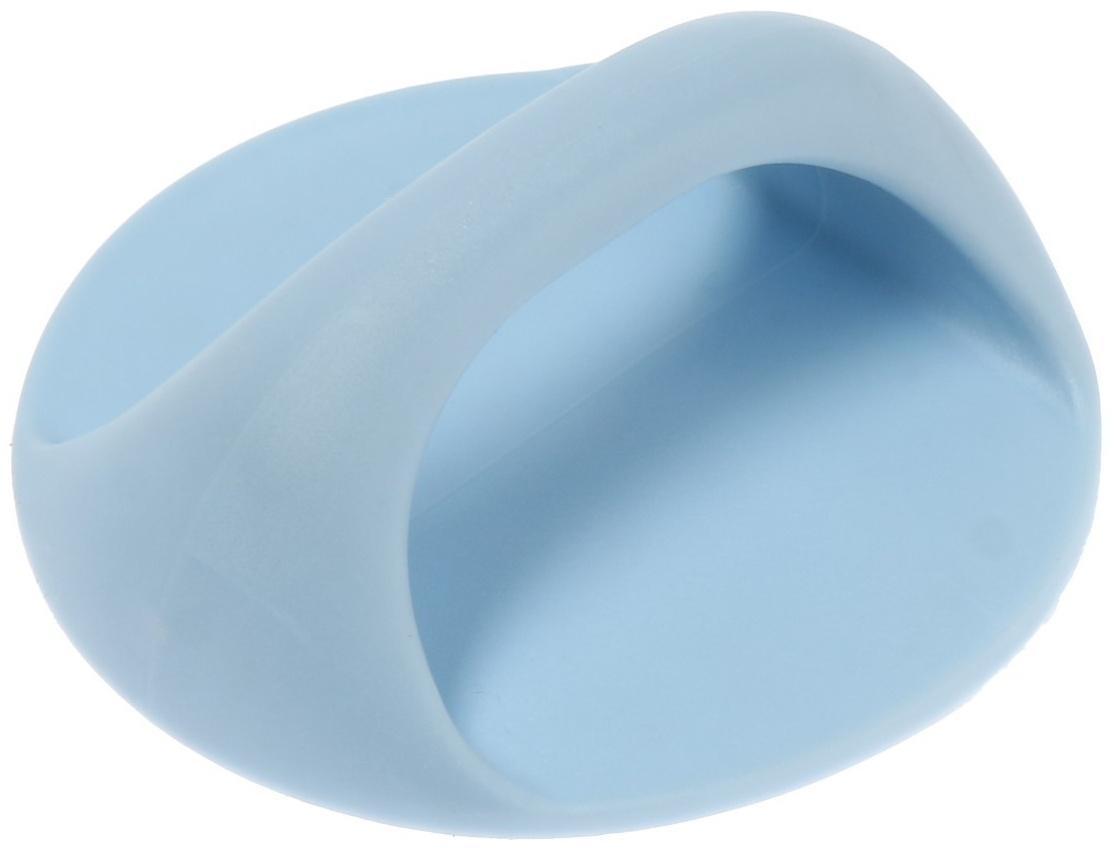 Ручка самоклеющаяся, голубой цвет, 4 шт в наборе, d=65 мм