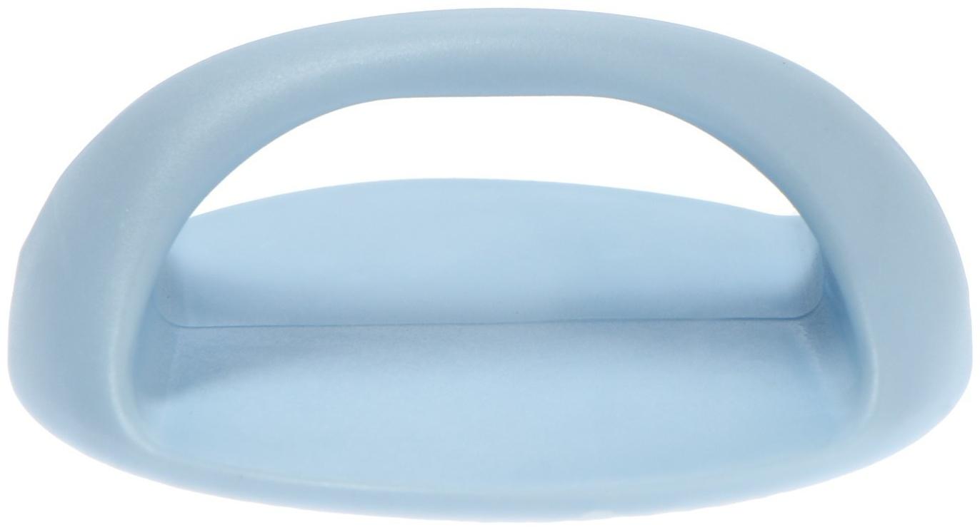 Ручка самоклеющаяся, голубой цвет, 4 шт в наборе, d=65 мм