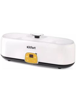 Йогуртница Kitfort КТ-6038, 20 Вт, 200 мл, 4 ёмкости, стекло, белая