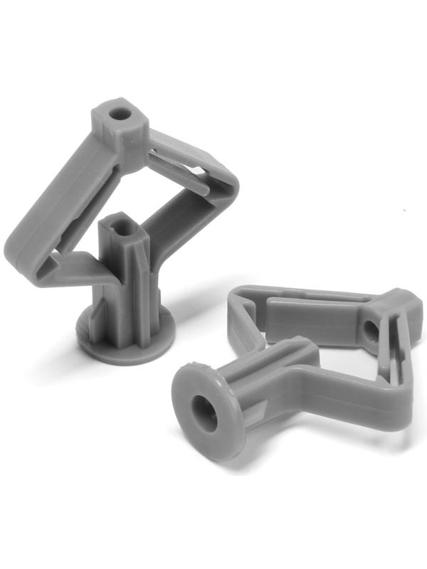 Дюбель ТУНДРА, тип Бабочка 35X32, цвет серый, 25 шт.