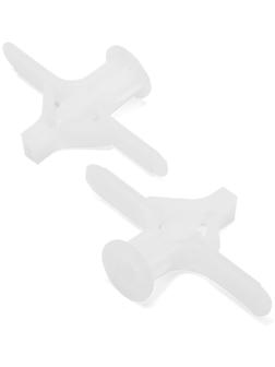 Дюбель ТУНДРА, тип Бабочка 30X50, цвет белый, 25 шт.