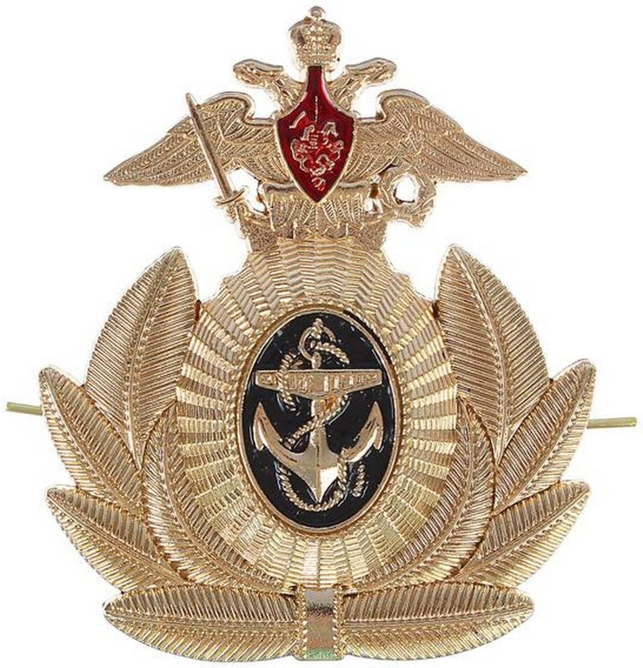 Кокарда офицера ВМФ 6*6,5 см, металл, 5 шт
