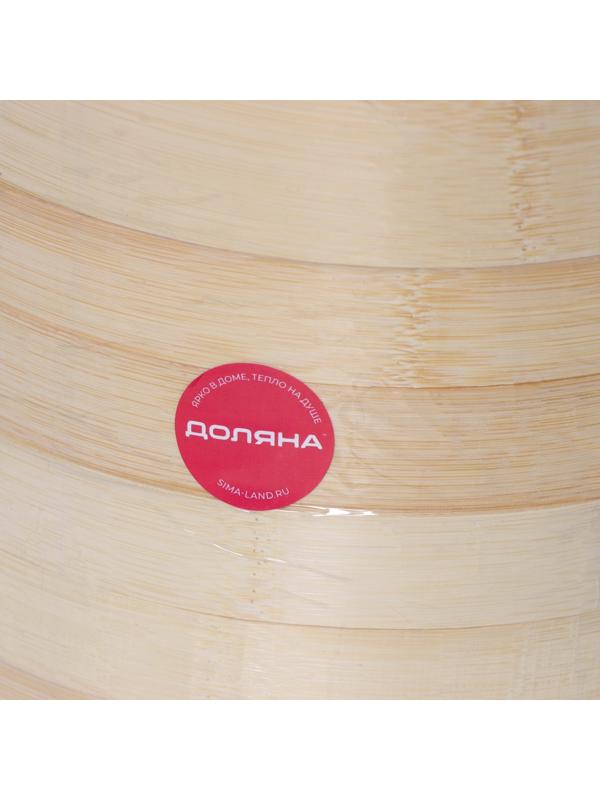 Пароварка Доляна «Восточная кухня», 3 этажа, d=21 см, бамбук