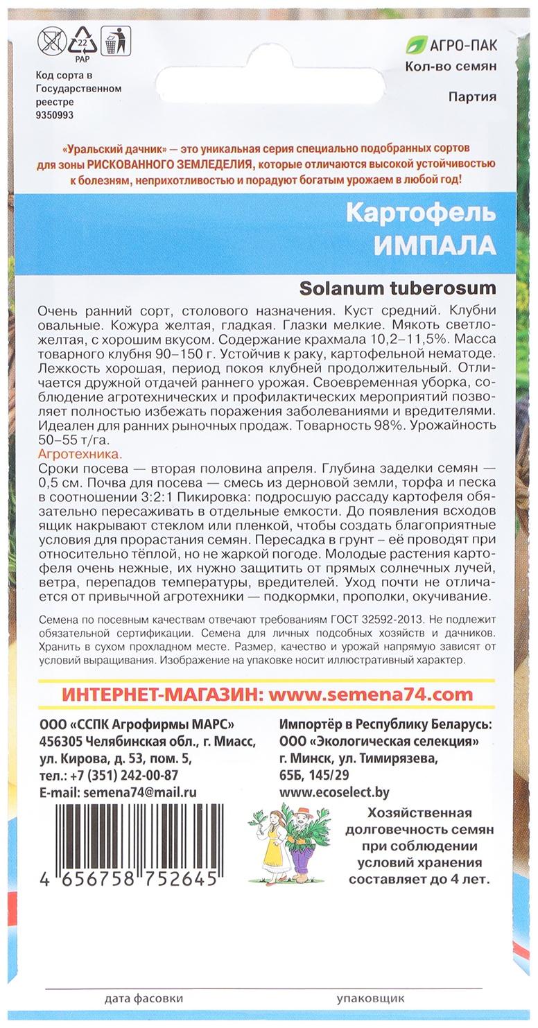 Семена Картофель 