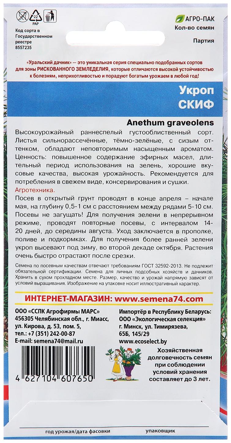 Семена Укроп 