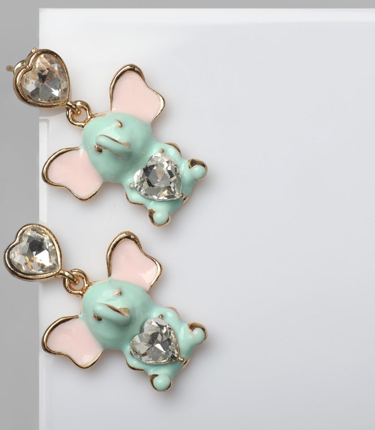 Серьги эмаль 