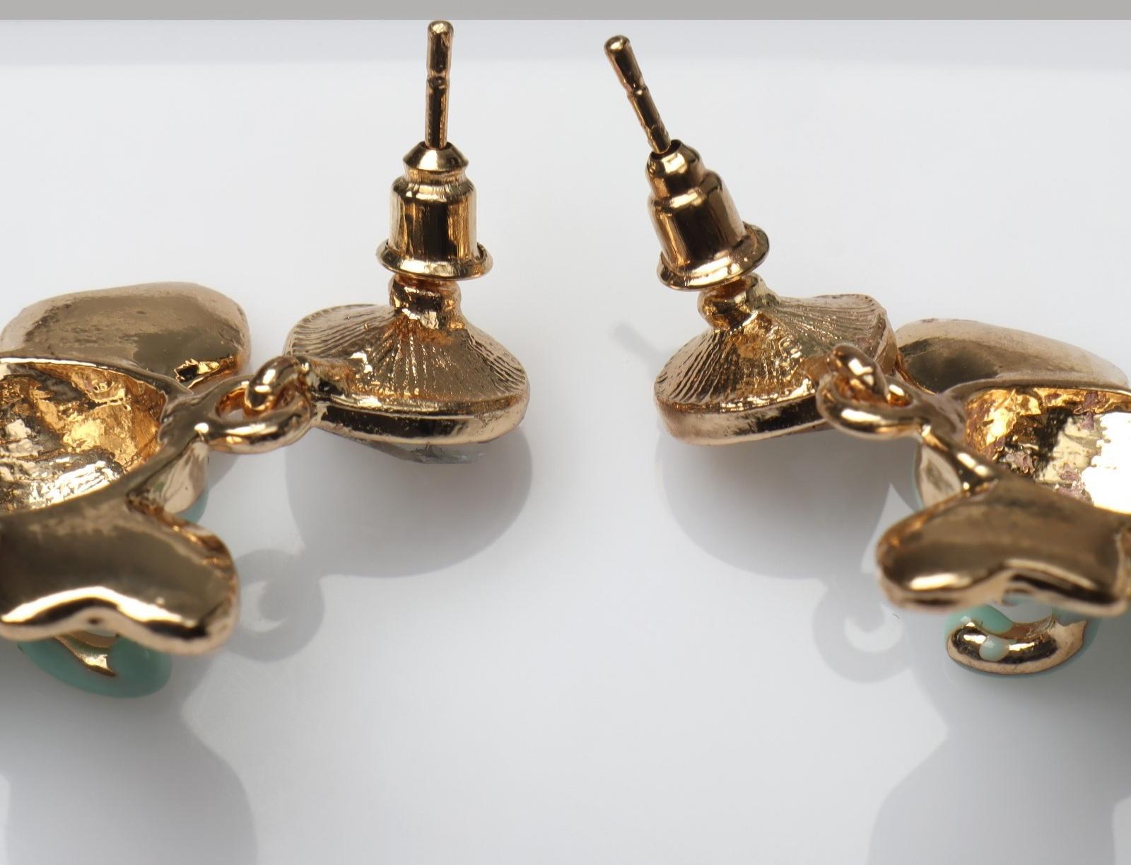 Серьги эмаль 