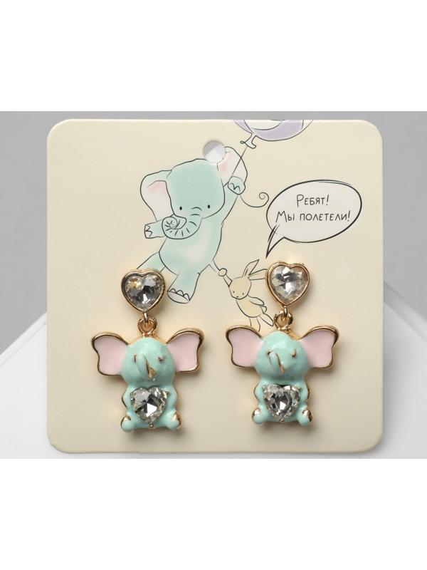 Серьги эмаль 