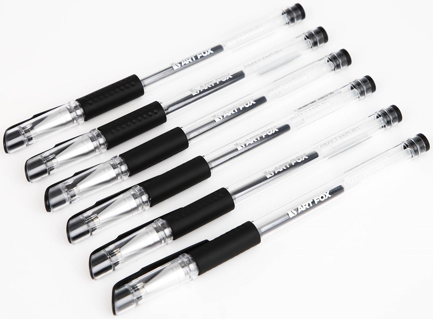 Гелевая ручка, черная паста 0,7мм «ArtFox»