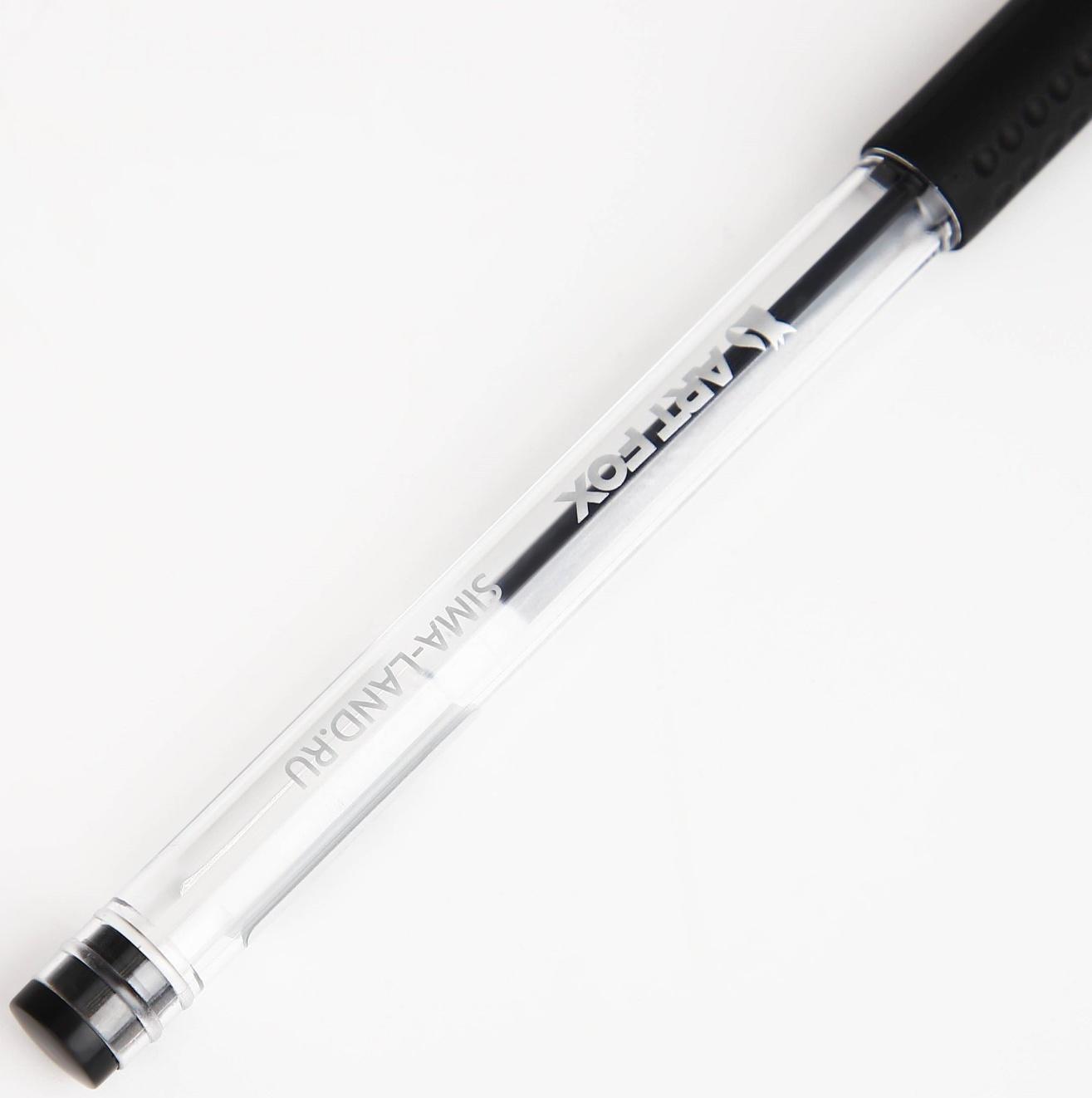 Гелевая ручка, черная паста 0,7мм «ArtFox»