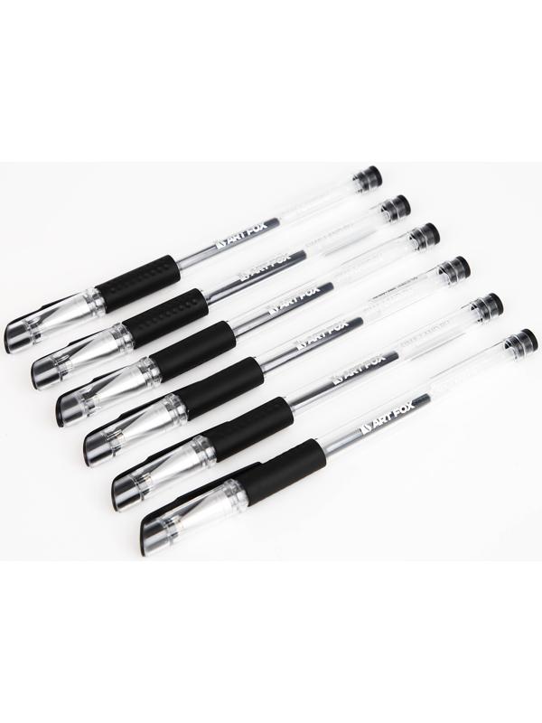 Гелевая ручка, черная паста 0,7мм «ArtFox»