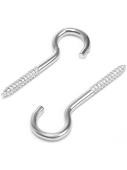 Шуруп-полукольцо, ТУНДРА, белый цинк, 2,5х40 мм, 10 шт