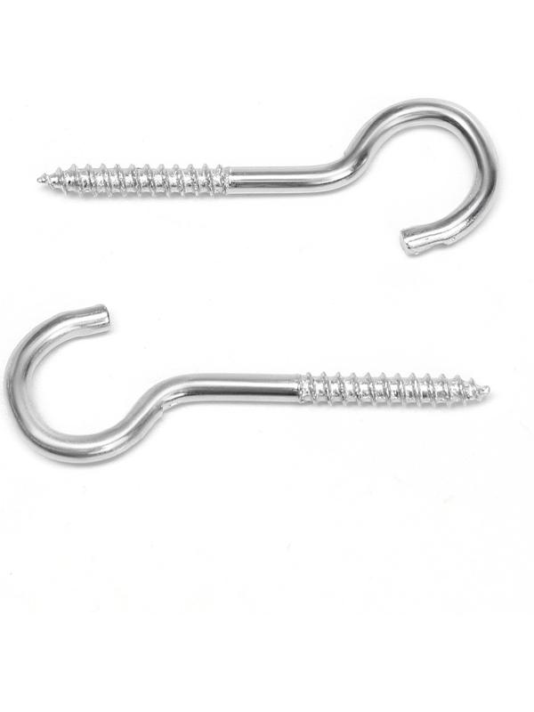 Шуруп-полукольцо, ТУНДРА, белый цинк, 2,5х40 мм, 10 шт