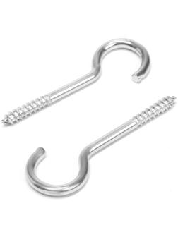 Шуруп-полукольцо, ТУНДРА, белый цинк, 3,5х60 мм, 10 шт