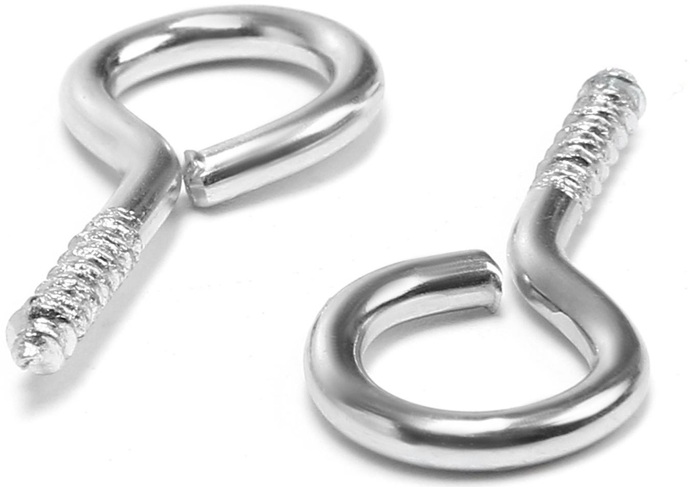 Шуруп-кольцо, ТУНДРА, белый цинк, 2x25 мм, 10 шт