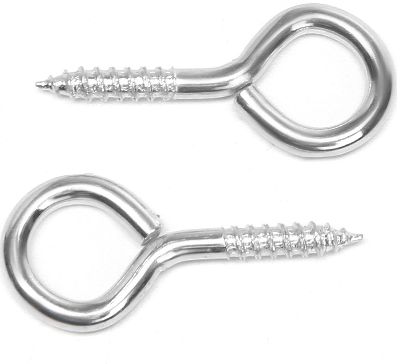 Шуруп-кольцо, ТУНДРА, белый цинк, 3x30 мм, 10 шт