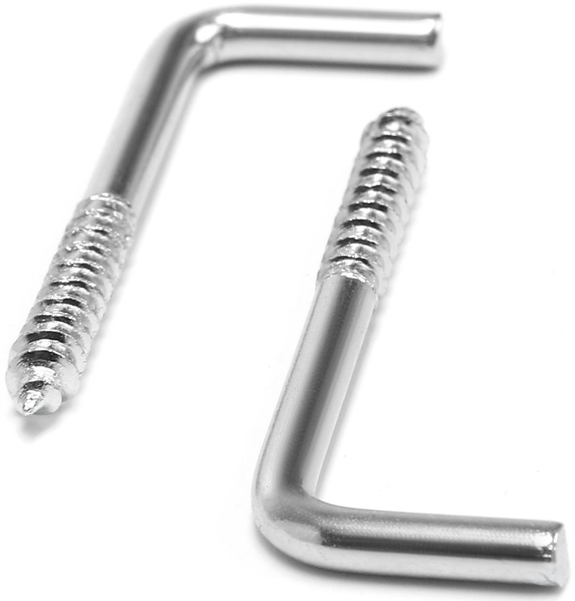 Шуруп-костыль, ТУНДРА, белый цинк, 3х40 мм, 10 шт