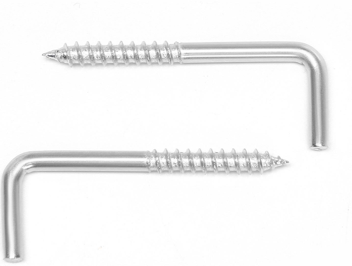 Шуруп-костыль, ТУНДРА, белый цинк, 4х50 мм, 10 шт