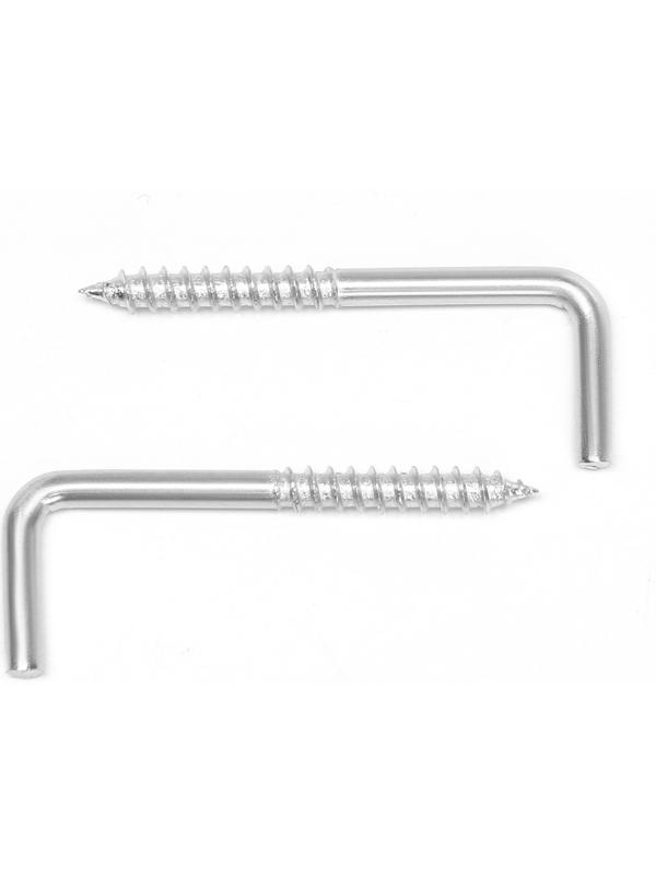 Шуруп-костыль, ТУНДРА, белый цинк, 4х50 мм, 10 шт