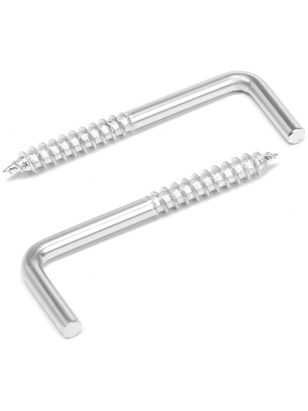 Шуруп-костыль, ТУНДРА, белый цинк, 4х50 мм, 10 шт