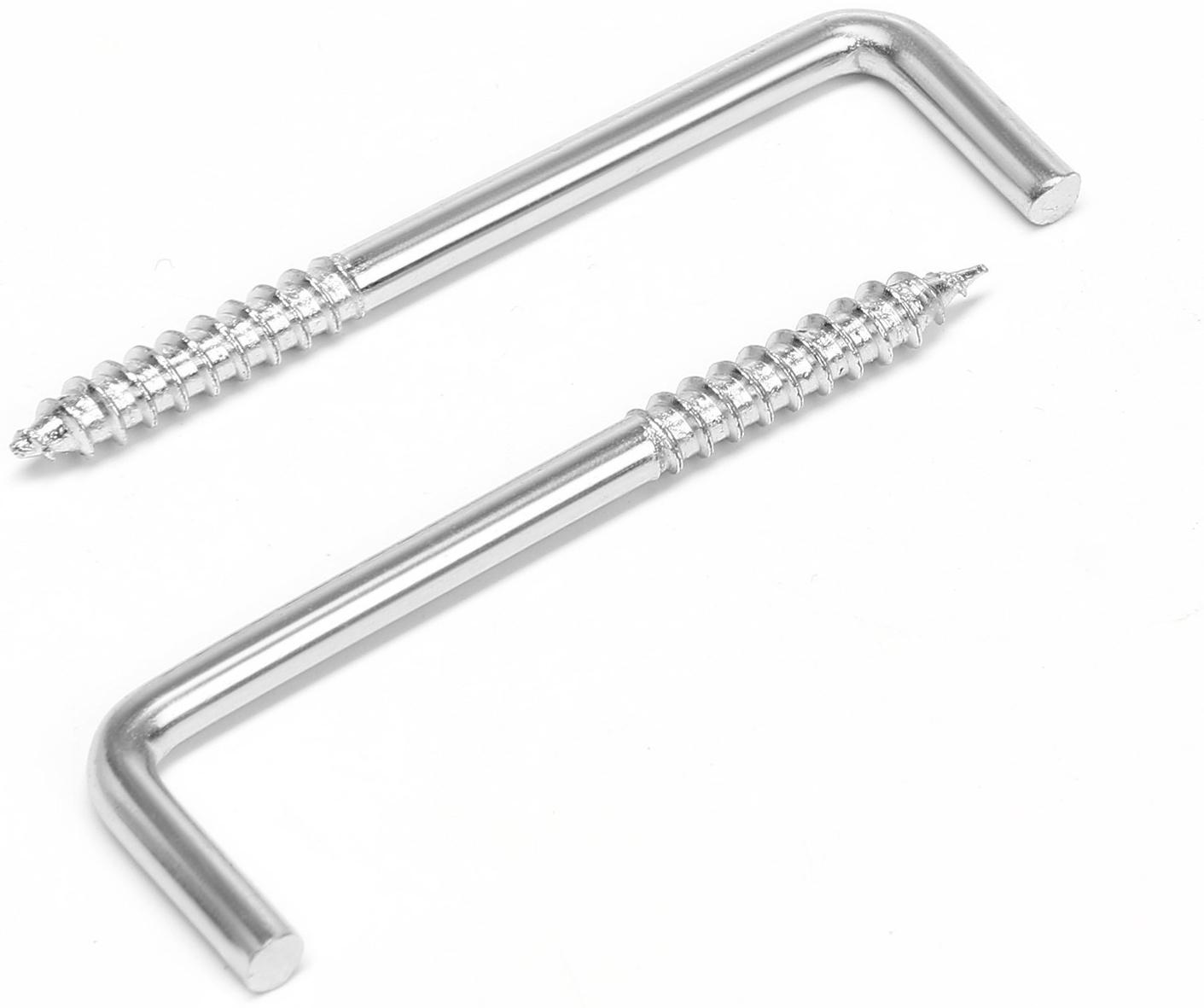 Шуруп-костыль, ТУНДРА, белый цинк, 4x65 мм, 10 шт