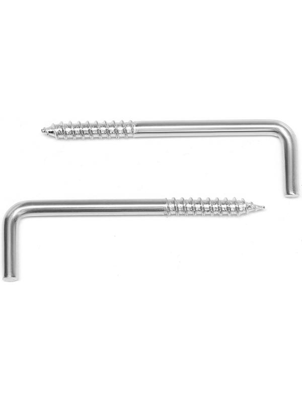 Шуруп-костыль, ТУНДРА, белый цинк, 4x65 мм, 10 шт