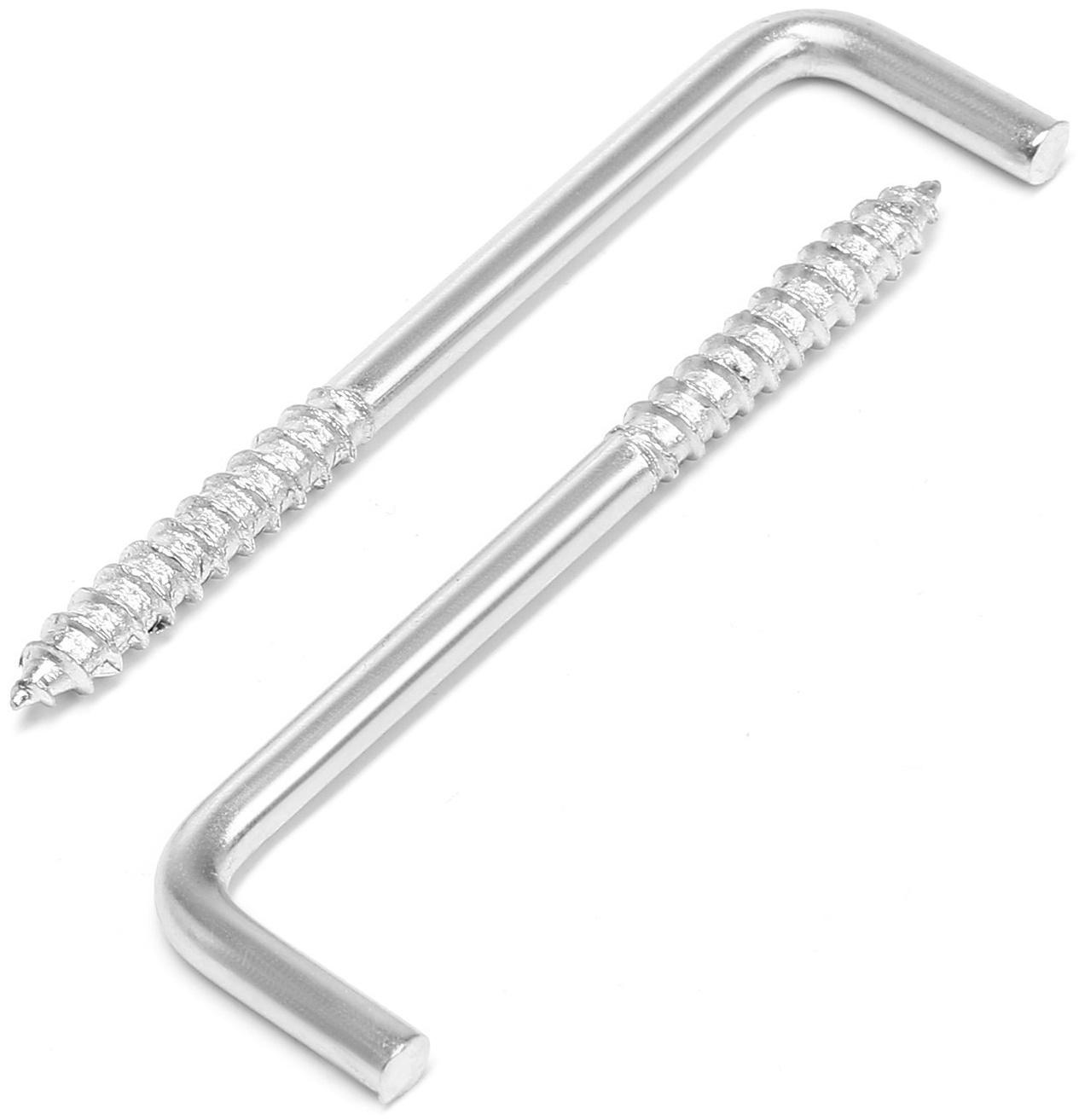 Шуруп-костыль, ТУНДРА, белый цинк, 5x75 мм, 10 шт