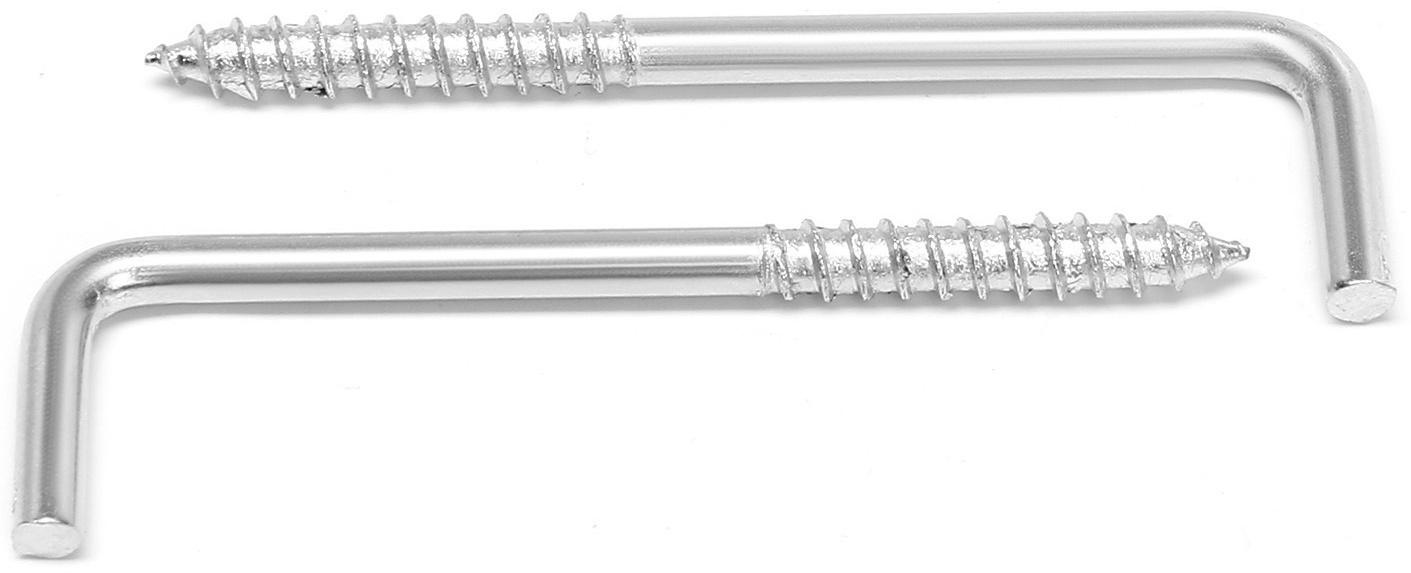 Шуруп-костыль, ТУНДРА, белый цинк, 5x75 мм, 10 шт