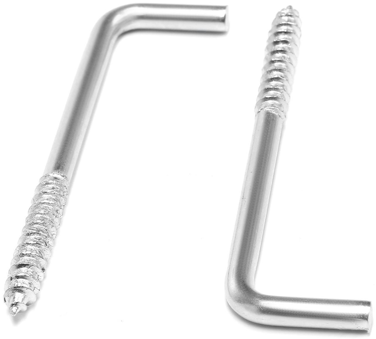 Шуруп-костыль, ТУНДРА, белый цинк, 5x75 мм, 10 шт