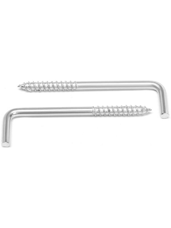 Шуруп-костыль, ТУНДРА, белый цинк, 5x75 мм, 10 шт