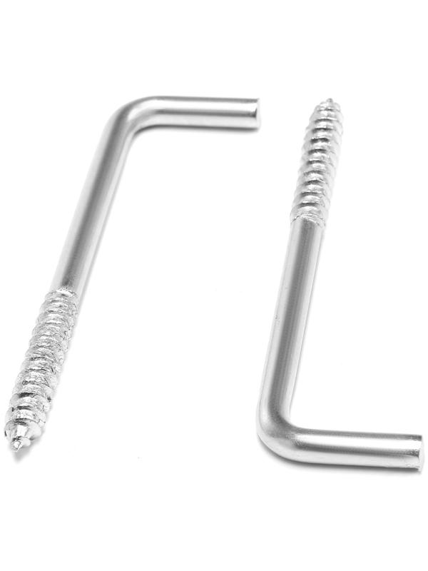 Шуруп-костыль, ТУНДРА, белый цинк, 5x75 мм, 10 шт