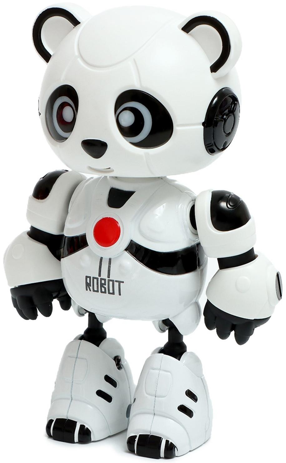 Робот «Пэнди», запись голоса, реагирует на прикосновение, световые и звуковые эффекты, металлический