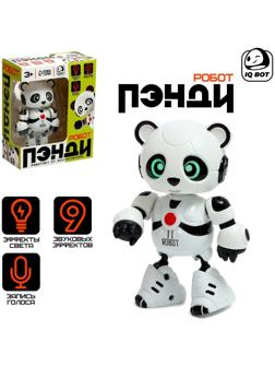 Робот «Пэнди», запись голоса, реагирует на прикосновение, световые и звуковые эффекты, металлический
