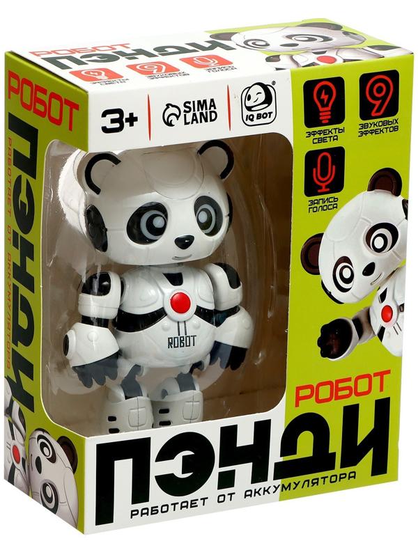 Робот «Пэнди», запись голоса, реагирует на прикосновение, световые и звуковые эффекты, металлический