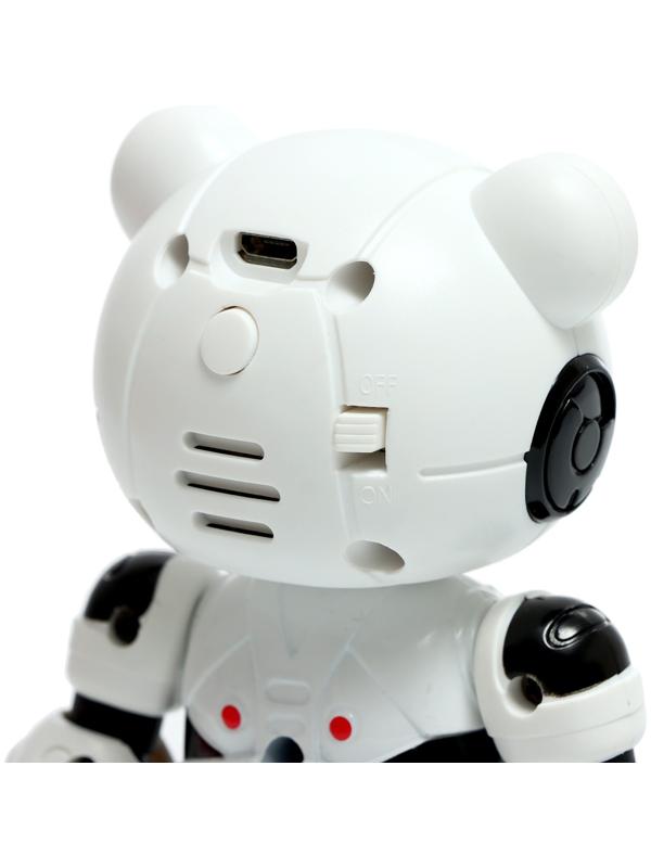 Робот «Пэнди», запись голоса, реагирует на прикосновение, световые и звуковые эффекты, металлический