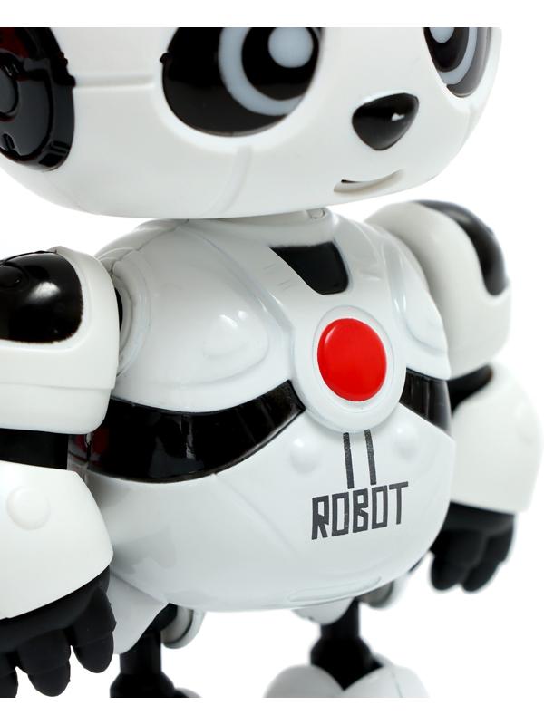 Робот «Пэнди», запись голоса, реагирует на прикосновение, световые и звуковые эффекты, металлический