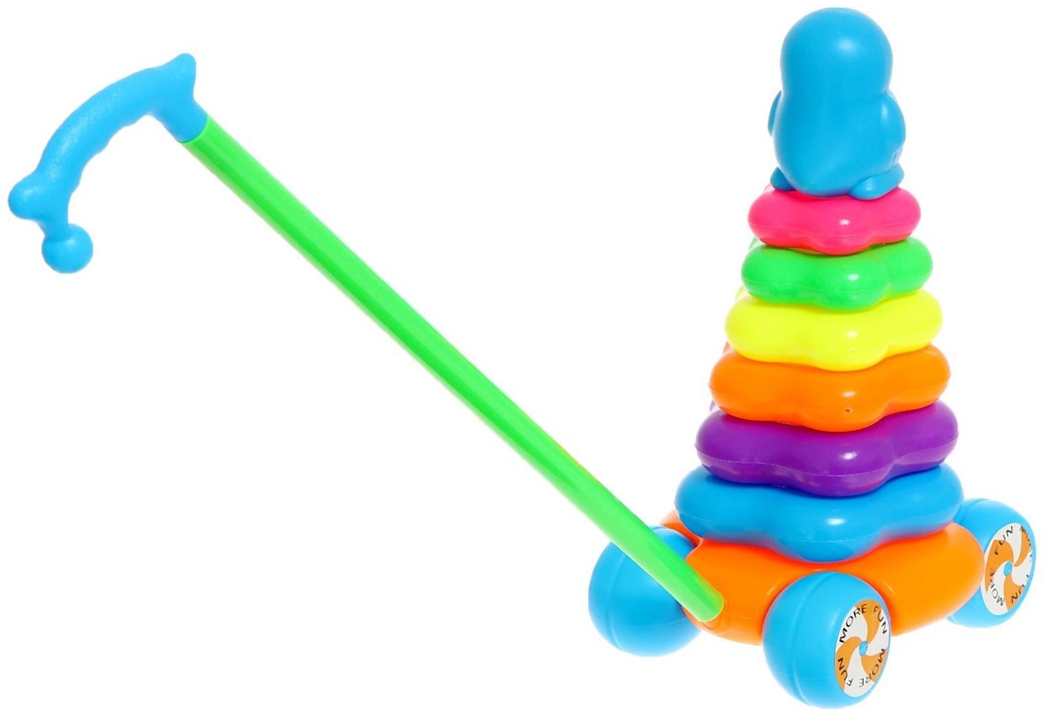 Каталка-пирамидка «Пингвин», 6 колец