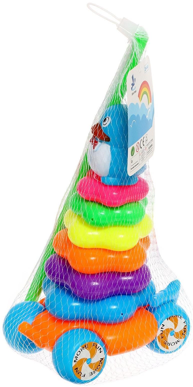 Каталка-пирамидка «Пингвин», 6 колец