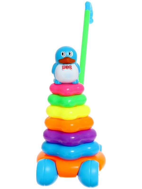 Каталка-пирамидка «Пингвин», 6 колец