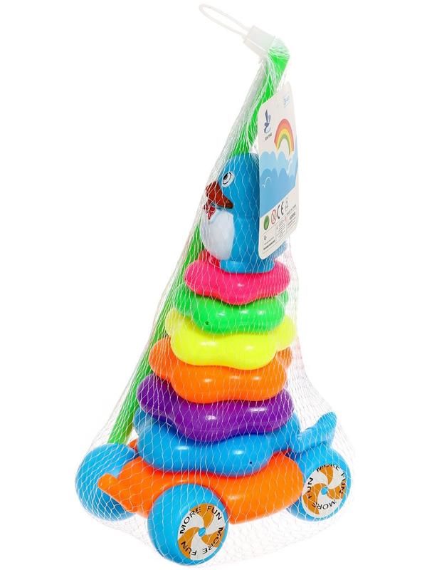 Каталка-пирамидка «Пингвин», 6 колец